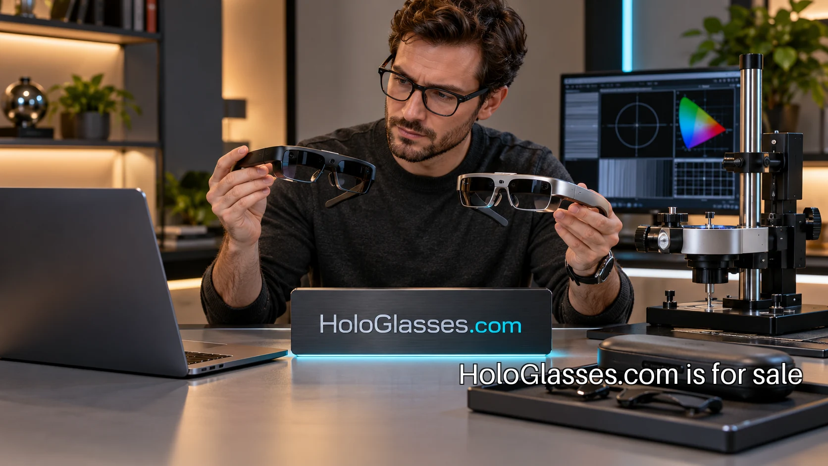 An independent buying guide in a wearable-display working environment